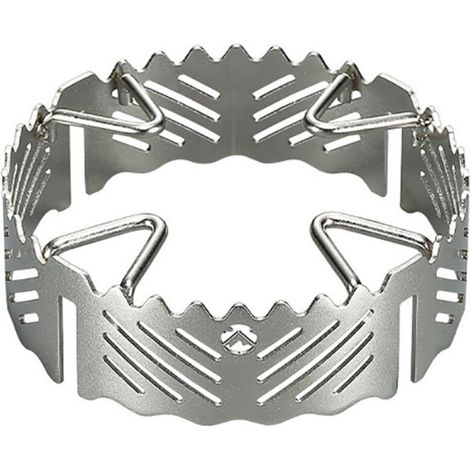 Acier inoxydable coupe-vent Wude petit poêle à quatre griffes antidérapant coupe-vent support de poêle (1/5)