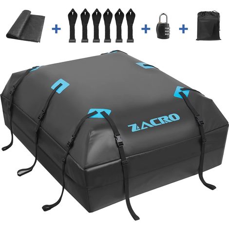 Rooftop Cargo Carrier, Sac de Toit étanche de 20 Pieds Cubes pour Toutes Les Voitures avec/sans Porte-Bagages, Sac de Toit en PVC 500D Robuste avec Tapis Antidérapant (1/5)