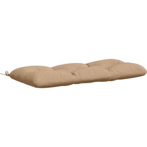 Coussin de banc VIANEN 100 % polyester Sable 110 x 50 x 12 cm – aménagement extérieur