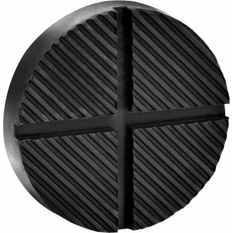 Coussinet caoutchouc cric rainuré - Bloc noir compatible crics & ascenseurs (1/5)