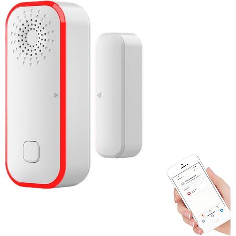 Magnetischer WLAN-Alarm für Türen, Fenster, Schubladen, Tresore, leistungsstarke Alarm-App, verzögerter Zutritt, Heimüberwachungssystem (1/5)