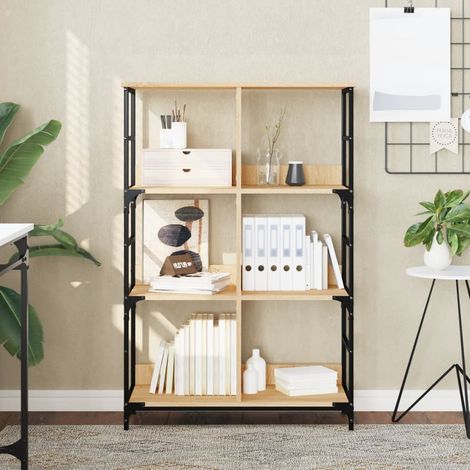 vidaXL Bibliothèque chêne sonoma 78,5x33x117,5 cm bois d'ingénierie (1/5)