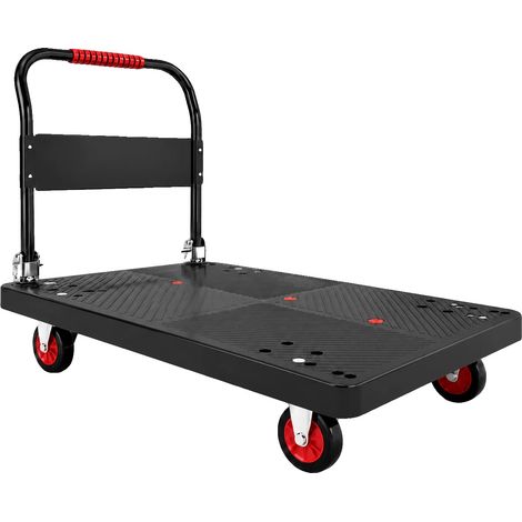 Chariot de transport, construction robuste, haute capacité de charge, 88x58x88cm (1/2)