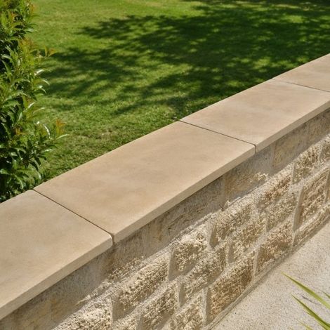 Couvertine Mur Pierre Atlas Beige - 61x27x3 cm - À l'unité - Ti'ma Stone (1/5)