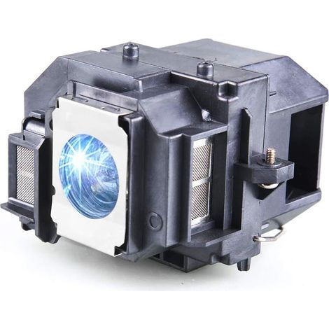 Replacement 200W projector lamp with housing, 4000h lifespan, for Epson EX3200 EB-S9 (1/5)