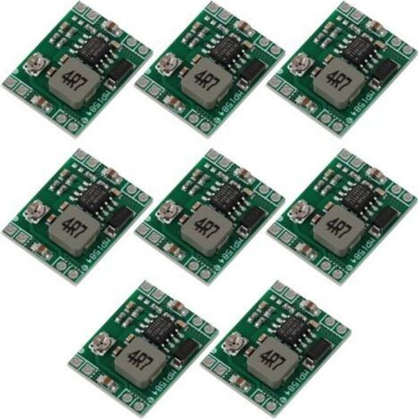 Module Abaisseur Réglable, MP1584EN, Convertisseur DC-DC Miniature 8 Pièces 3A 4.5-28V à 0.8-20V Pour Arduino LED Projets Électroniques Véhicules Drones Robots et Applications DIY Compactes (1/5)