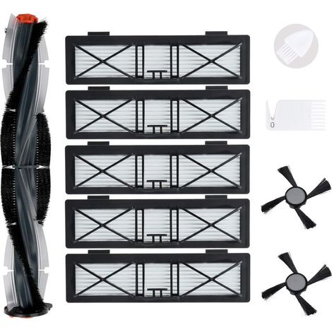 CYRILL Kit di accessori di ricambio compatibile per Neato D Series D75 D80 D85 Connected D3 D4 D5 D6 D7 Robotics, 1 strumento di pulizia della spazzola, 1 spazzola di pulizia del filtro (1/5)