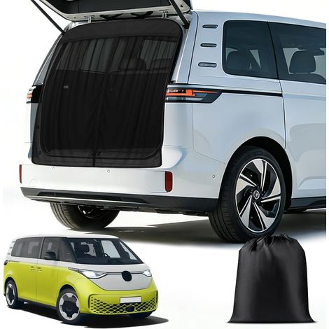 Moustiquaire Magnétique Personnalisée pour VW ID. Buzz 2022-2026, Moustiquaire Van pour Porte Arrière, Moustiquaire avec Fermeture éclair sur Porte Centrale,Pour ID Buzz Porte Arrière-55" H x 59" B (1/5)