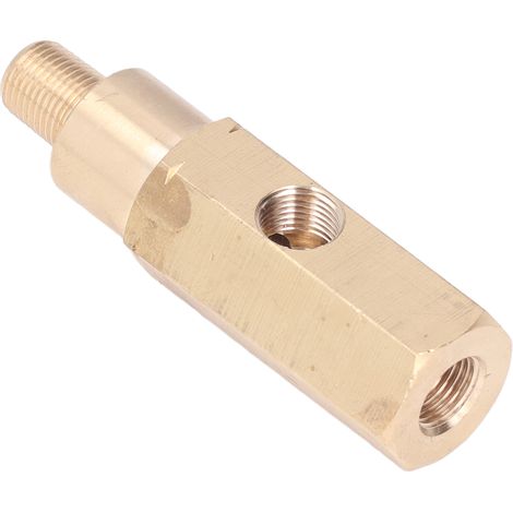 1/8-Zoll-Messingadapter für Öldruckmesser, universelles T-Stück für Sensor und Transmitter – Auto-Modifikationen (1/5)