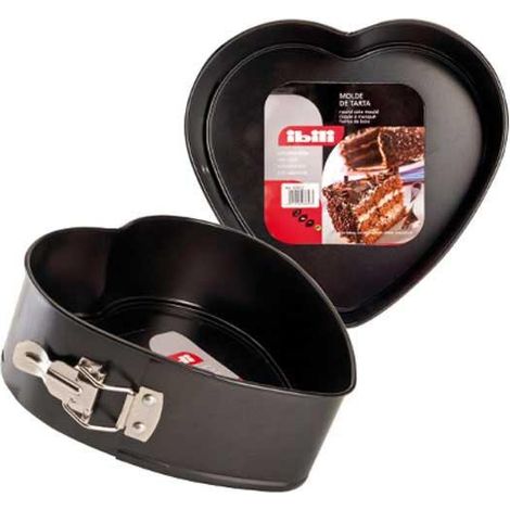 ibili Moule Démontable Cœur Doré 22 cm