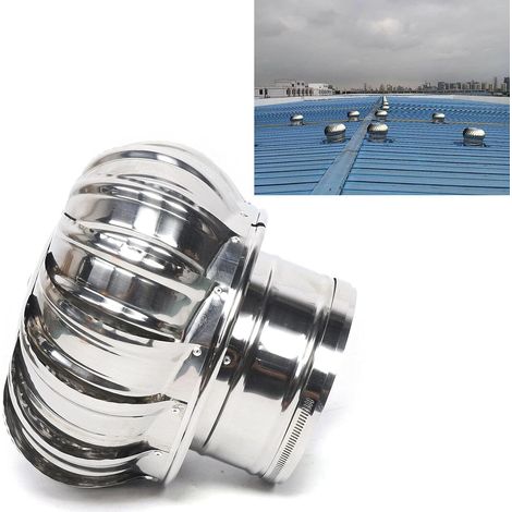 160mm Edelstahl Windturbine Dachentlüftung Abluftventilator Rotationsventilator Dachhaube Windkraftanlage für Industrieanlagen