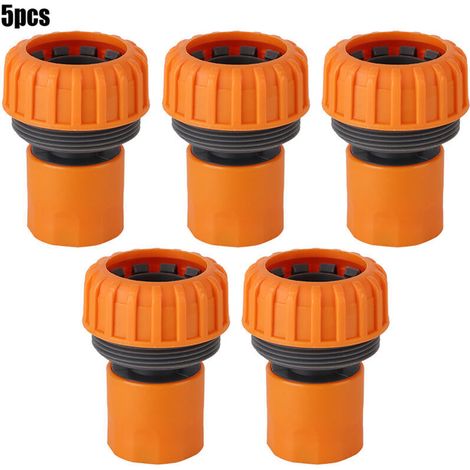 Coupleur de tuyaux de vidange, connecteur 5pcs durable pour le tuyau de buse de mamelon (1/4)