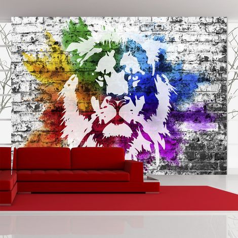 Papier peint Graffiti coloré - 450 x 315 cm (1/4)