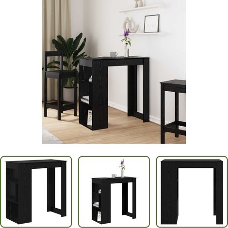 Bois d'ingénierie - Table de bar Chêne noir 102 x 50 x 103,5 cm Bois d'ingénierie (1/5)