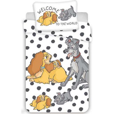 Disney Kinderbettwäsche Set – 100 % Baumwolle, 100 x 135 cm Bettbezug & 40 x 60 cm Kissenbezug