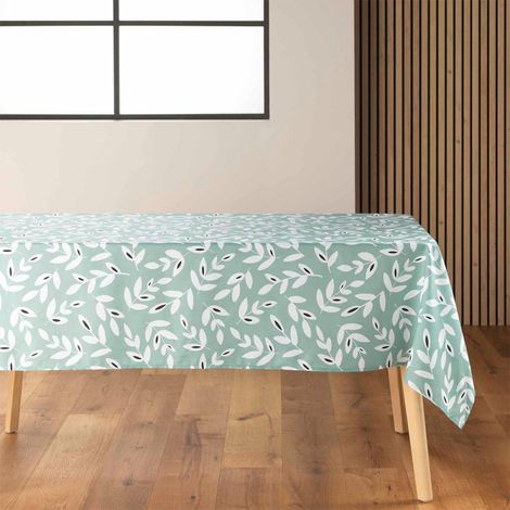 Nappe en Microfibre "Bellys" 140x240cm Sauge (1/4)