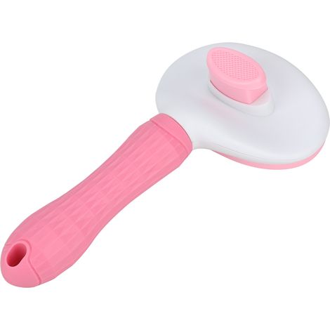Brosse de toilettage rose pour l'élimination des poils d'animaux (chiens et chats) (1/5)