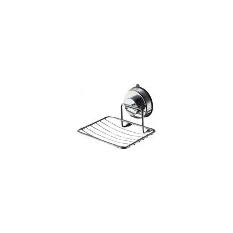 Portasapone a parete in acciaio inox, appositamente progettato per box doccia in acciaio inox, con ventosa. - Crezuo