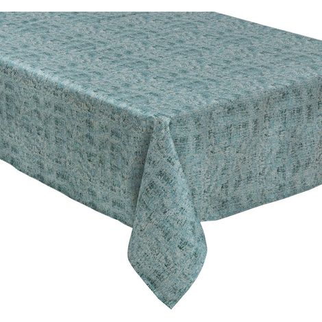 Nappe Jacquard nuance de Vert et fil Lurex Argent 140 x 360 cm - Feeric Christmas (1/2)
