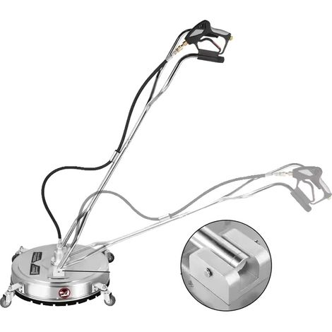 Nettoyeur de surface, 18 pouces, 4000 PSI max, débit de 10,5 GPM, acier inoxydable, trois buses de 0,8 mm (1/5)