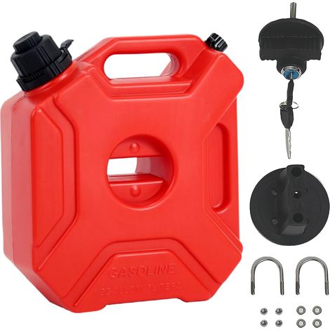 Bidon d'huile moteur portable de 5 litres avec poignée de transport - (1/5)