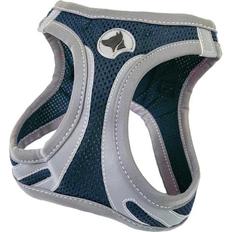 Pettorina Reflective Hiking Blu con imbottitura interna per cani: L