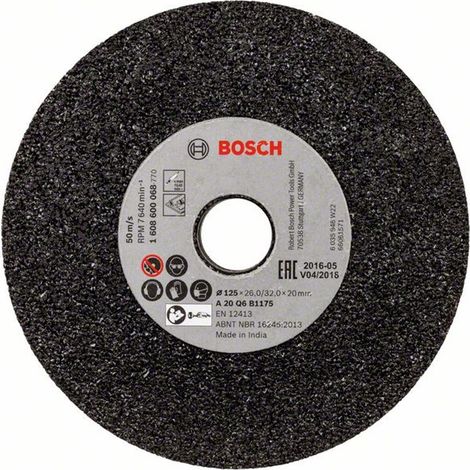 Bosch Schleifscheibe für Geradschleifer, Ø 125, Korn 20, Dicke 26 (1/5)