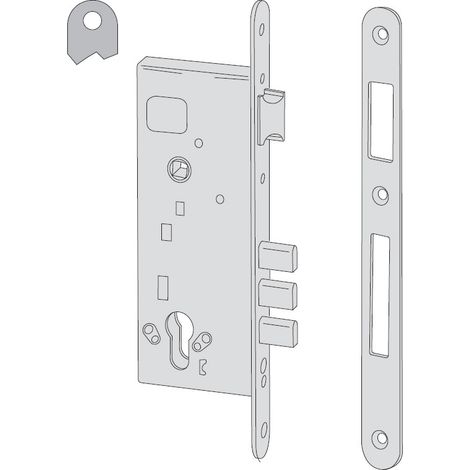 Cisa 52520-45 Serratura Infilare Are Cil. 60 (1/2)