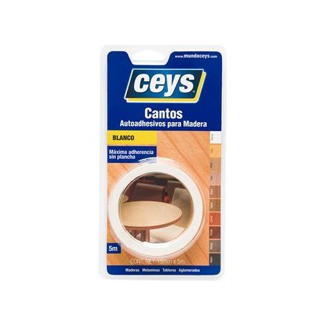 Ceys 850002 Weiße selbstklebende Randrolle 5m