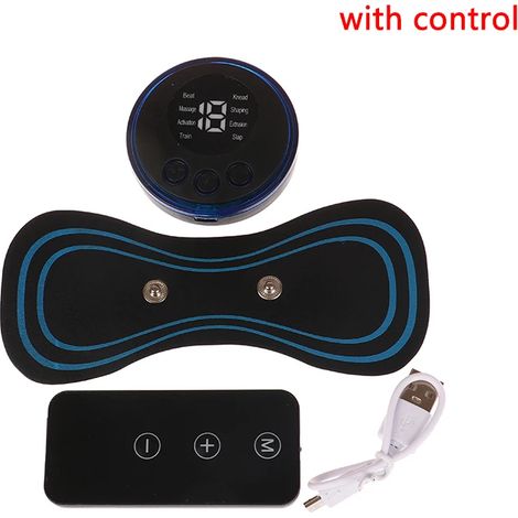 Mini appareil de massage portable rechargeable avec télécommande, applicateur à impulsions électriques pour la nuque, le dos, les muscles des bras, des jambes et du corps03741-AquaForge