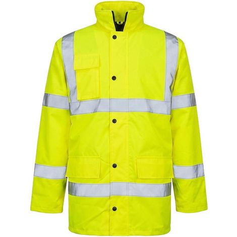 Parka Alta Visibilidad Lluvia Talla XXL. 100% Impermeable. Parka Impermeable Trabajo (1/5)