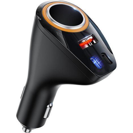 4 en 1 Chargeur Allume Cigare USB,170W【Dual PD30W+QC30W】 Rapide Chargeur Voiture USB C, Adaptateur Prise Allume Cigare USB pour 17/16/15,Samsung S25 S24,GPS (1/5)