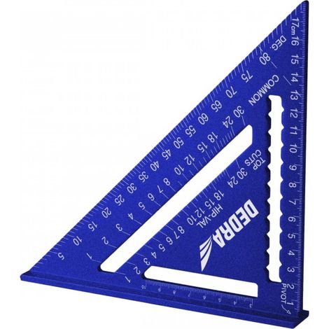 Escuadra de carpintero dedra ml2070 aluminio ligera duradera (1/2)