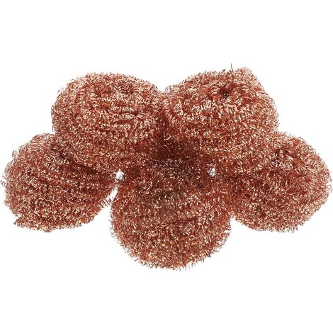 Boules de nettoyage en fil de cuivre pour pannes de soudage, lot de 6 pièces, nettoyant pour fer à souder, usage professionnel et domestique (1/5)