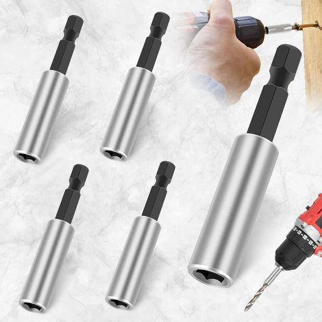 5 Pièces Porte-Embouts Pour Visseuse Sans Fil 60 Mm 1/4 De Pouce (1/5)