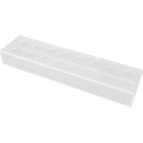Plateau floral rectangulaire vase acrylique transparent 16 trous pour centre de table mariage fête maison (1/5)