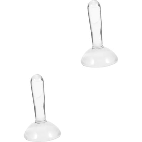 2 Pièces Muller Verre Transparent pour Broyage de Pigments Outil de Meulage et Portable Manche Ergonomique pour Peinture à Lhuile et Aquarelle (1/5)