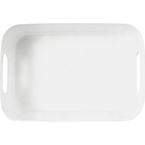 Panier de rangement pour bureau PP, boîte de rangement de cosmétiques, organisateur d'articles divers de bureau avec poignée pour la maison, blanc moyen (1/5)