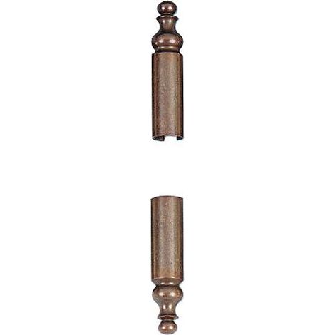 Demi cache-fiches en laiton GC 839 finition vieil argent Ø 14 mm pour fiches Exacta 495 menuiserie bois boîte de 4 - OTLAV