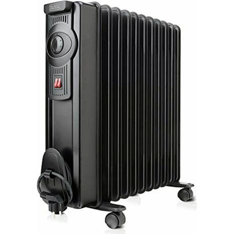 Radiatore a Olio (11 elementi) Black & Decker BXRA2000E Nero 2000 W (1/5)
