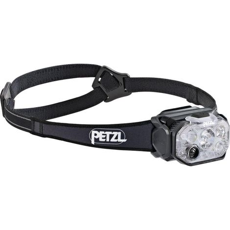 PETZL SWIFT RL LAMPE FRONTALE CLASSIQUE, LÉGÈRE ET RECHARGEABLE, 1200 LUMENS, NOIRE E095BD00