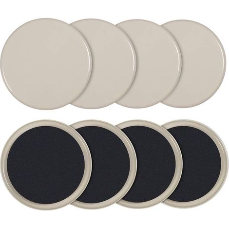 7" Patin pour Meubles Patins Glisseurs Curseurs De Meubles pour Les Meubles Lourds Coussins De Meubles Coulissants De Meubles Coulissants, Set De 10 (1/5)