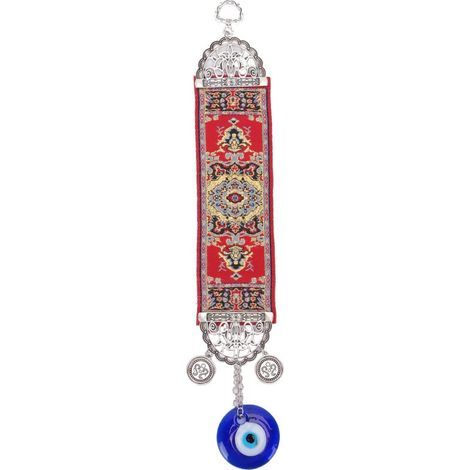 Hanging car decoration, protection against the evil eye, exquisitely crafted and durable, for gifts, home decoration, red, round (1/5)