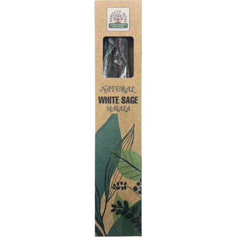 Natürliche botanische Räucherstäbchen Weißer Salbei Namaste Indien 25 g