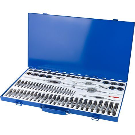 Gewindebohrer Schneideisen Gewindeschneider Satz Set 79 Teile M3-M16 Gewinde (1/4)