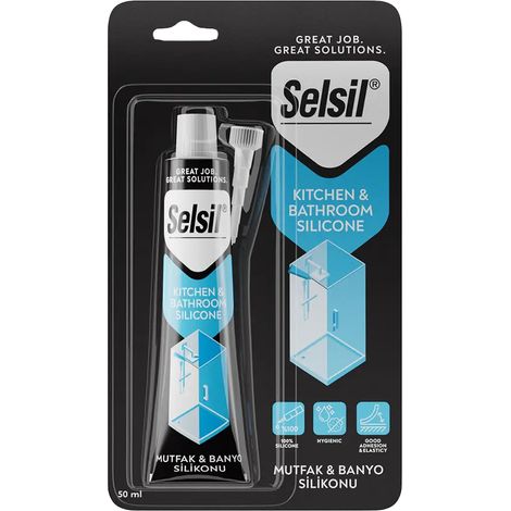Silicone bianco per sanitari 50 ml in blister