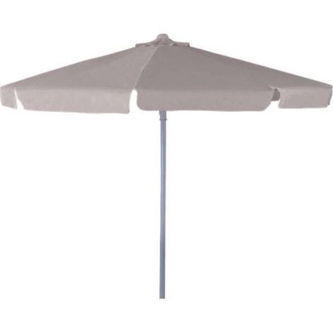 Gloupie Ombrellone Lixy, Rotondo 3 metri con Palo Centrale da 48 mm,Tortora, Struttura in Alluminio Copertura da 160 Gr/M², (1/5)