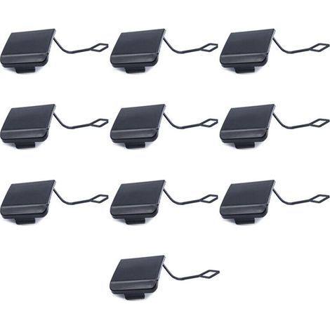 10 caches d'attelage de remorque de pare-chocs avant pour Mercedes-Benz Classe C W203, C230, C240 et C280 (numéro de pièce 2038850026) (1/5)