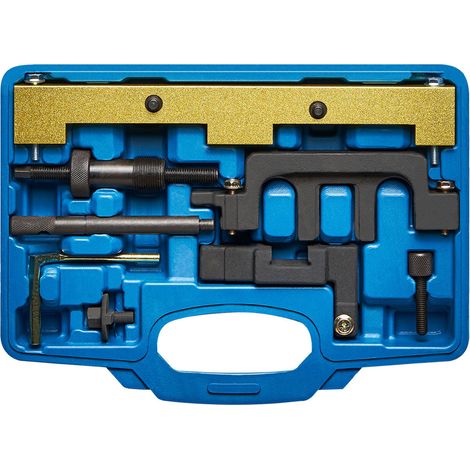 Kraftplus – Outil de calage de distribution pour BMW N42 N46 N46T E81 E88 E90 E93 – Réglage moteur précis – Coffret avec outils OEM – Réparation professionnelle