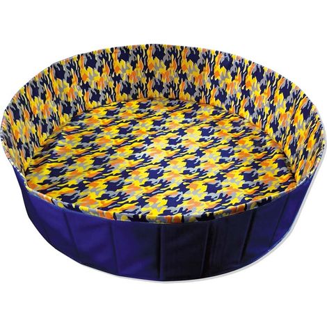 Piscina gioco camouflage per cani: 120x30 h cm